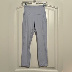 Lululemon Align High-Rise Crop with Pockets 23" in Pastel Blue
